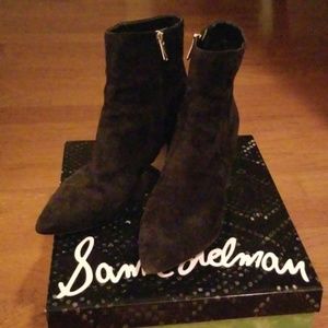 Sam Edelman Hilty Black Suesude booties